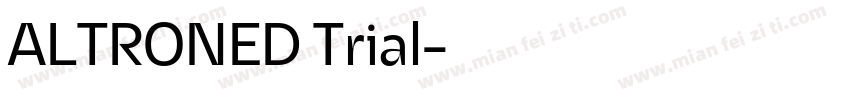 ALTRONED Trial字体转换